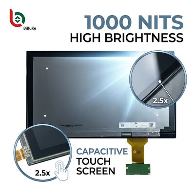 13.3-inch Diagonal Industrial TFT LCD Display Module with 1000nits Brightness and Capacitive Touch