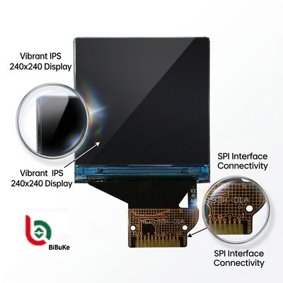 1.3 Inch 240x240 Resolution IPS TFT LCD Display with Free Viewing Angle and SPI Interface