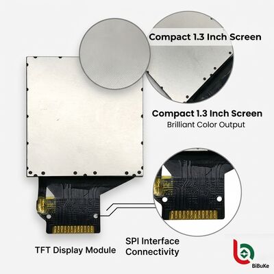 1.3 Inch 240x240 Resolution IPS TFT LCD Display with Free Viewing Angle and SPI Interface