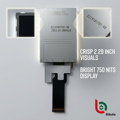 2.29 Inch TFT IPS Display with 8bits RGB Interface and 750 cd/m² Brightness for Industrial Touch Screen Applications