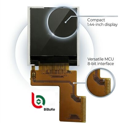 1.44 Inch 128x128 Resolution TFT LCD Display with MCU 8bits Interface for Industrial and Smart Devices
