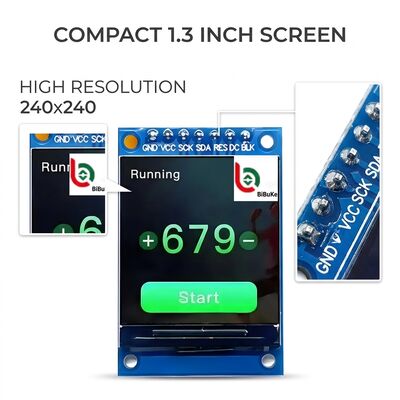 1.3 Inch 240x240 Resolution SPI Interface IPS Panel TFT LCD Display Module
