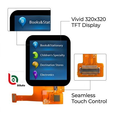 1.54 Inch 320x320 Resolution TFT Display with Capacitive Touchscreen and MIPI Interface