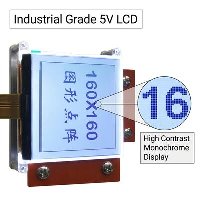 5V LCD Display Monochrome 20x2 LCD Display Screen For Industrial