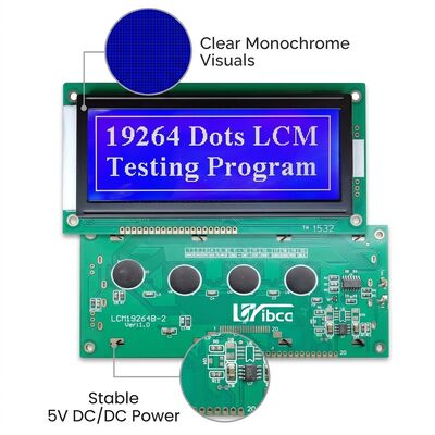 Monochrome LCD Display 240x128 Dot Matrix 1/ 128 Duty 5V DC/DC