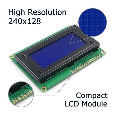 Monochrome LCD Display 240x128 Dot Matrix 1/ 128 Duty 5V DC/DC
