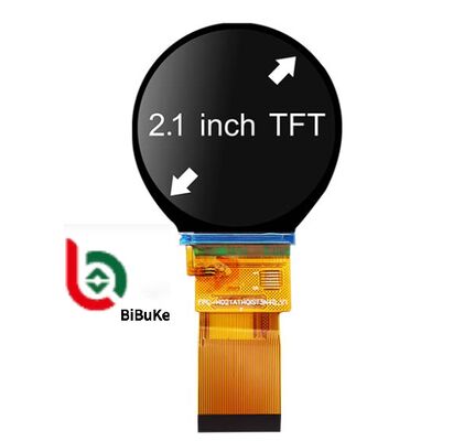 2.1 Inch Round IPS TFT LCD Display with 480x480 Resolution ST7701S Controller and SPI RGB Interface