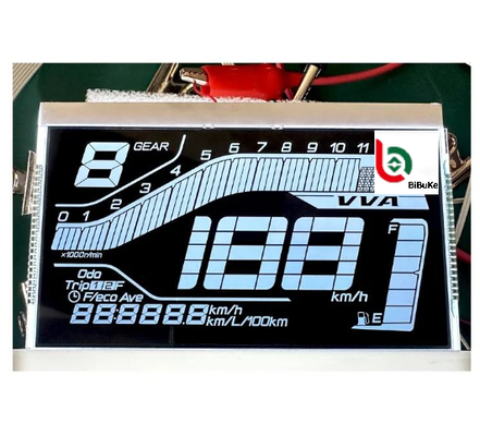 VATN Alphanumeric Segment LCD Display for Speedometer Odometer Meter with High Contrast, Wide Temperature Range, and Customizable Backlight