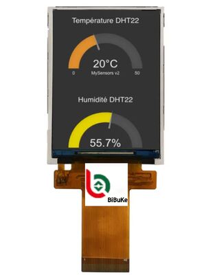 2.8 Inch 480x640 RGB Interface IPS TFT LCD Display Module with 260 cd/m2 Luminance