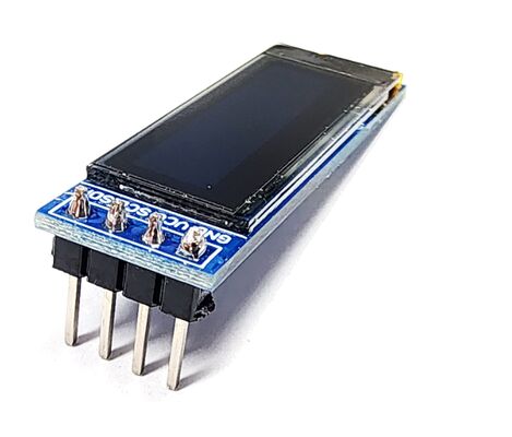 0.91 Inch 128x32 Resolution 4 Pins SSD1306 OLED Display Module with I2C Interface