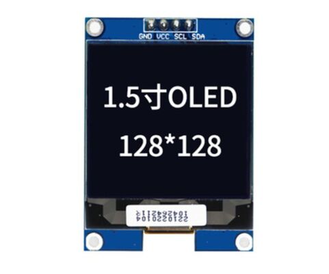 1.5 Inch 128x128 Pixels I2C Interface OLED Display Module with All Viewing Angles and Low Power Consumption
