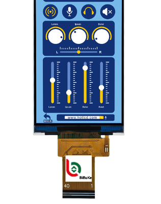 4 inch 480x800 Medical TFT LCD Display with Resistive Touch Panel and RGB Interface